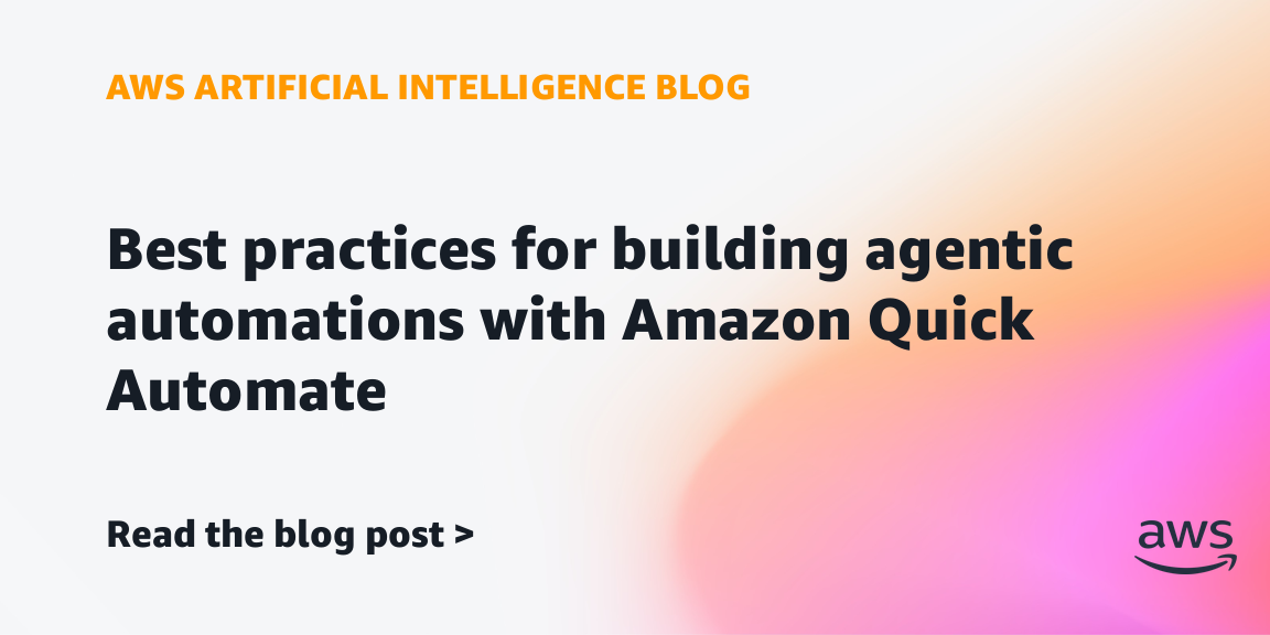 Amazon Introduces Quick Automate for Agentic Workflows