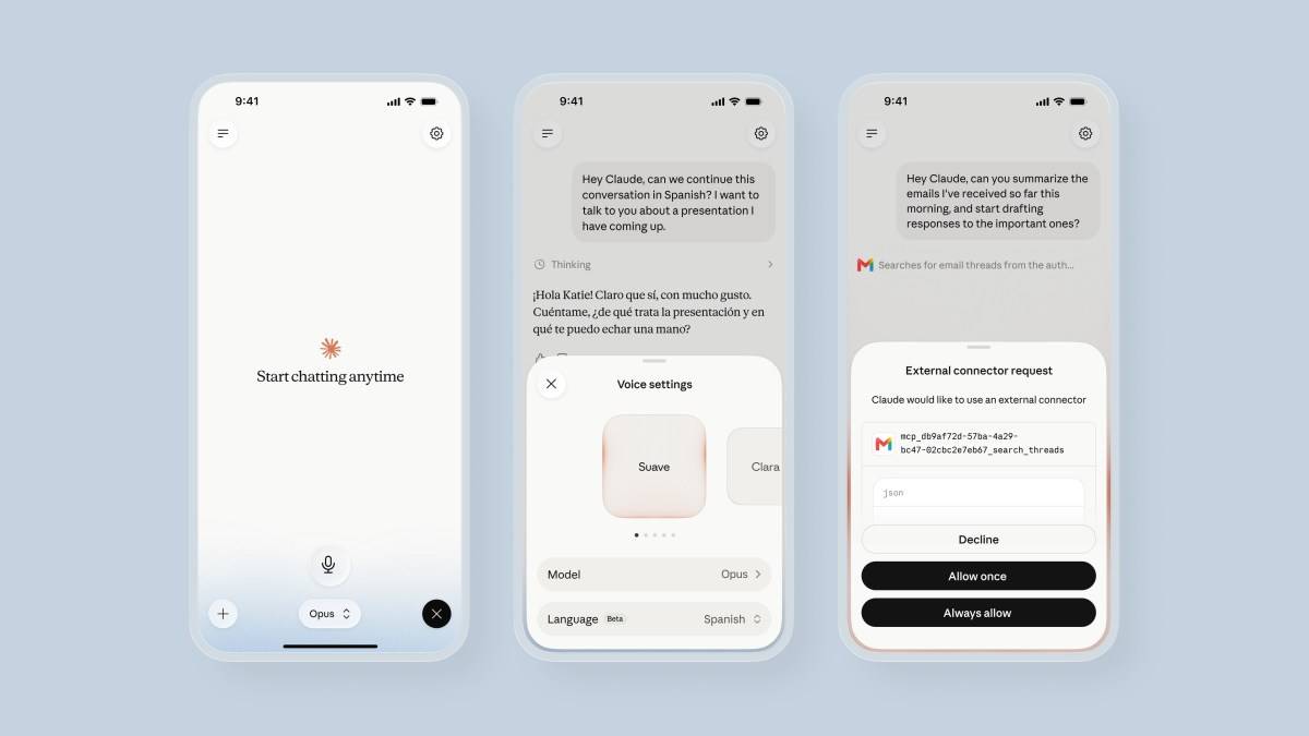 Anthropic Enhances Claude Voice Mode With New Models