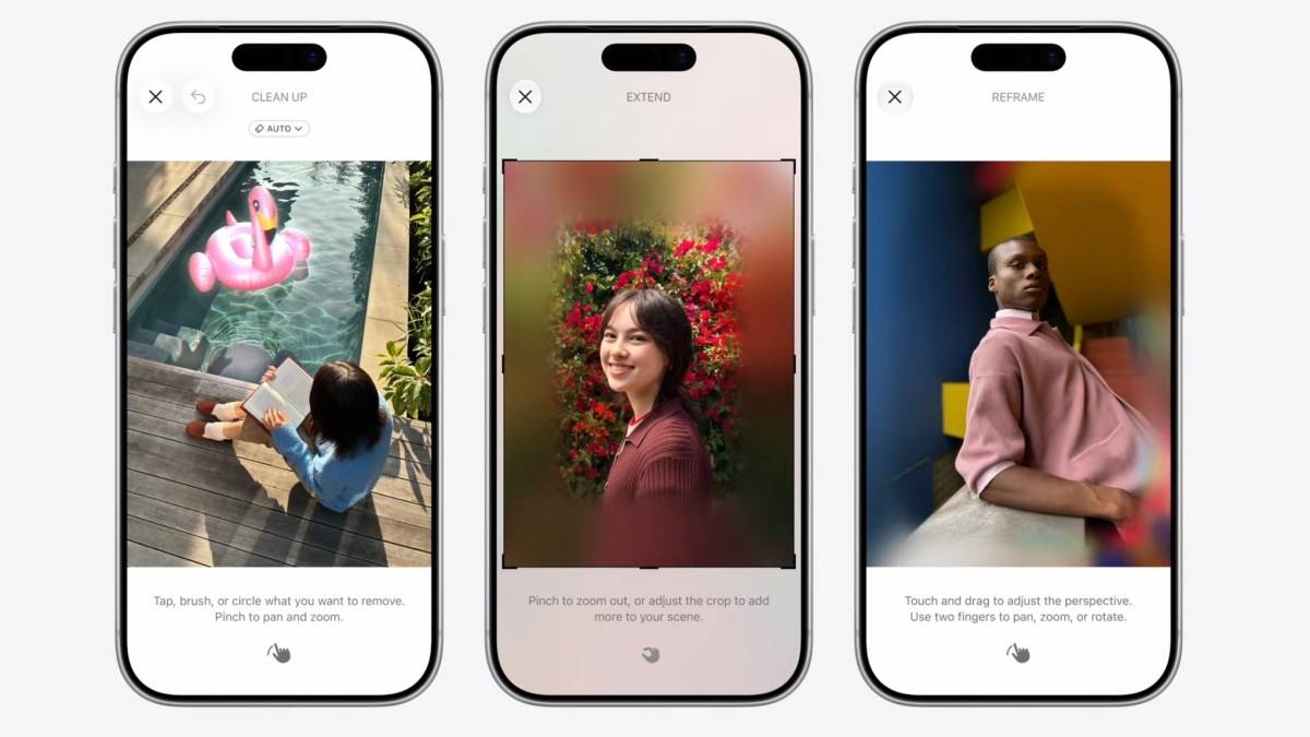 Apple's Photos App Adds AI Reframe and Extend Tools