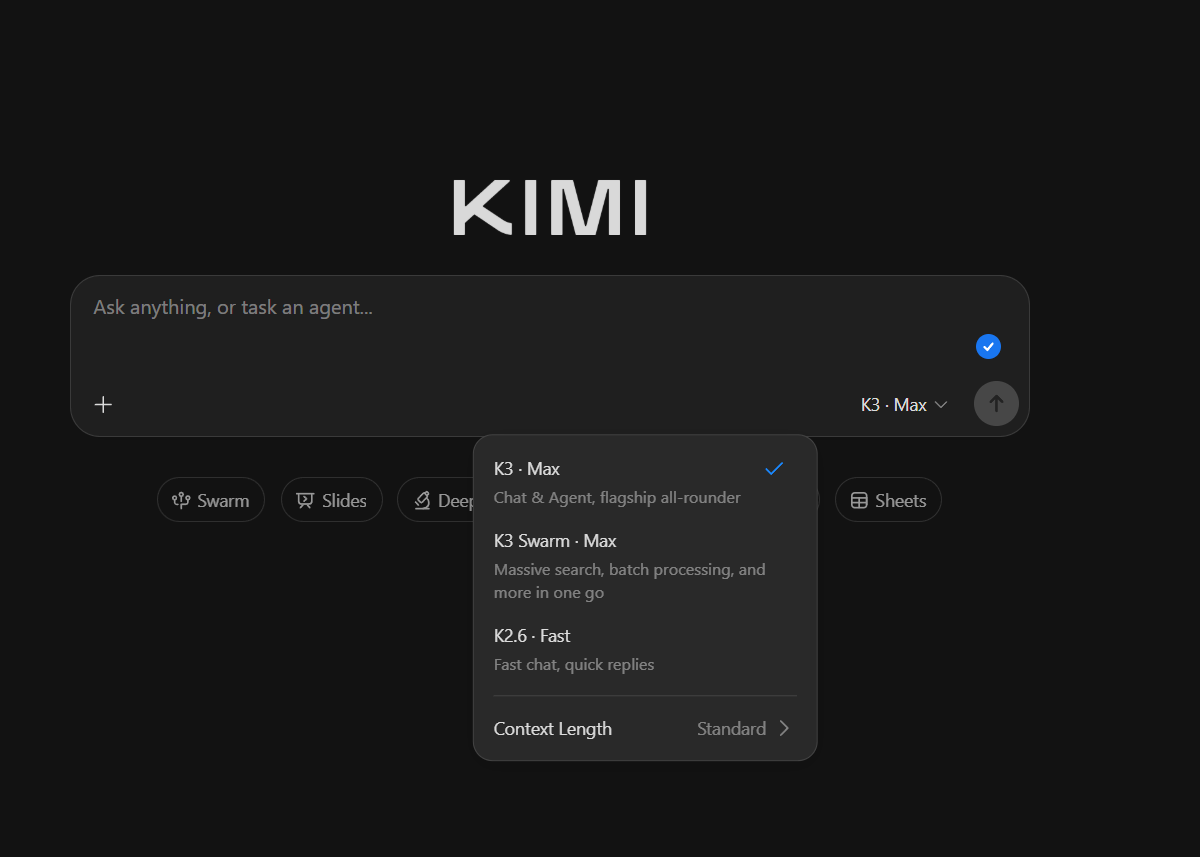 Kimi's Open Model K3 Approaches GPT-5.6 Sol and Fable 5
