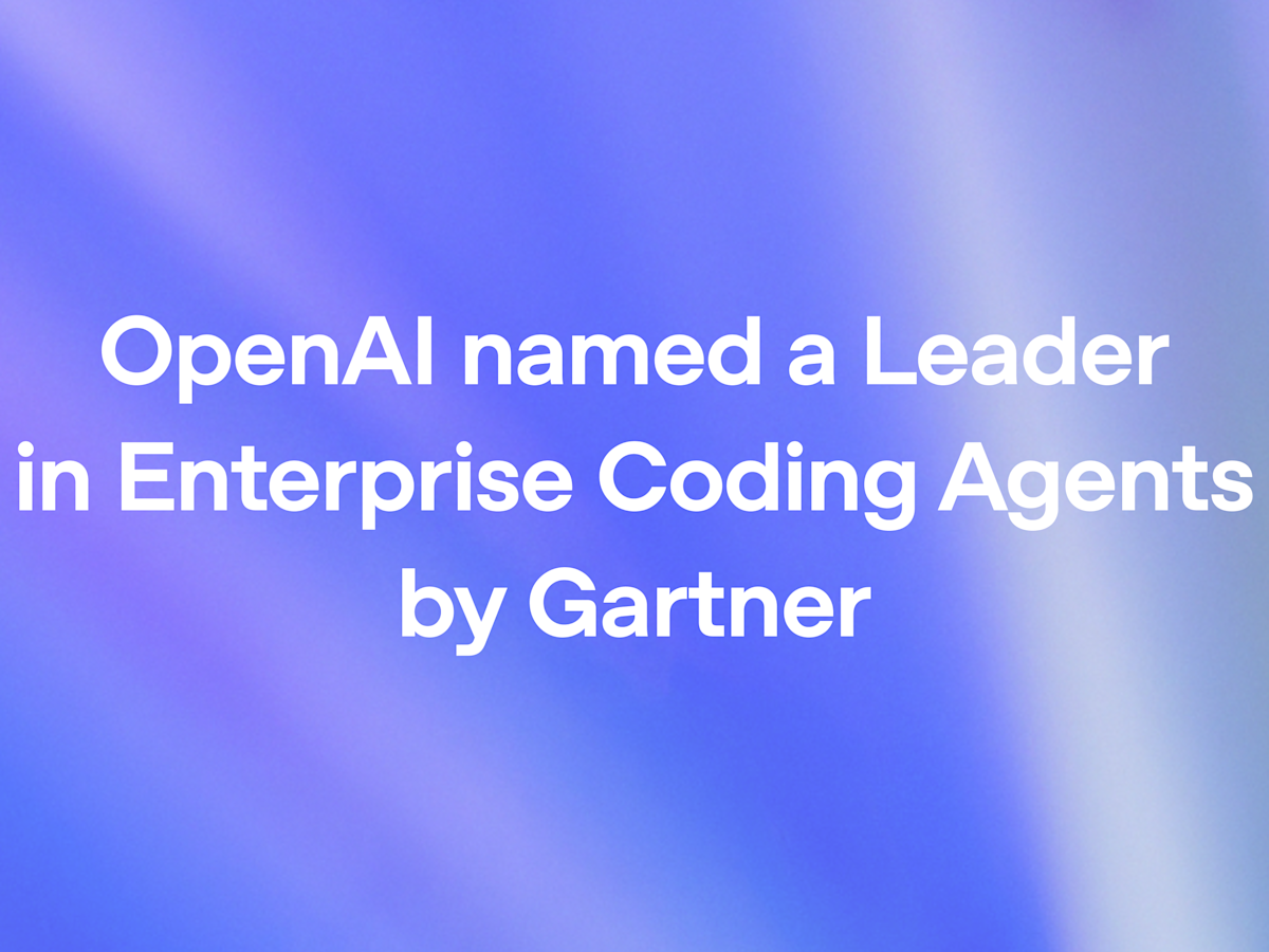 OpenAI Recognized as Leader in Gartner Enterprise AI Coding Agents