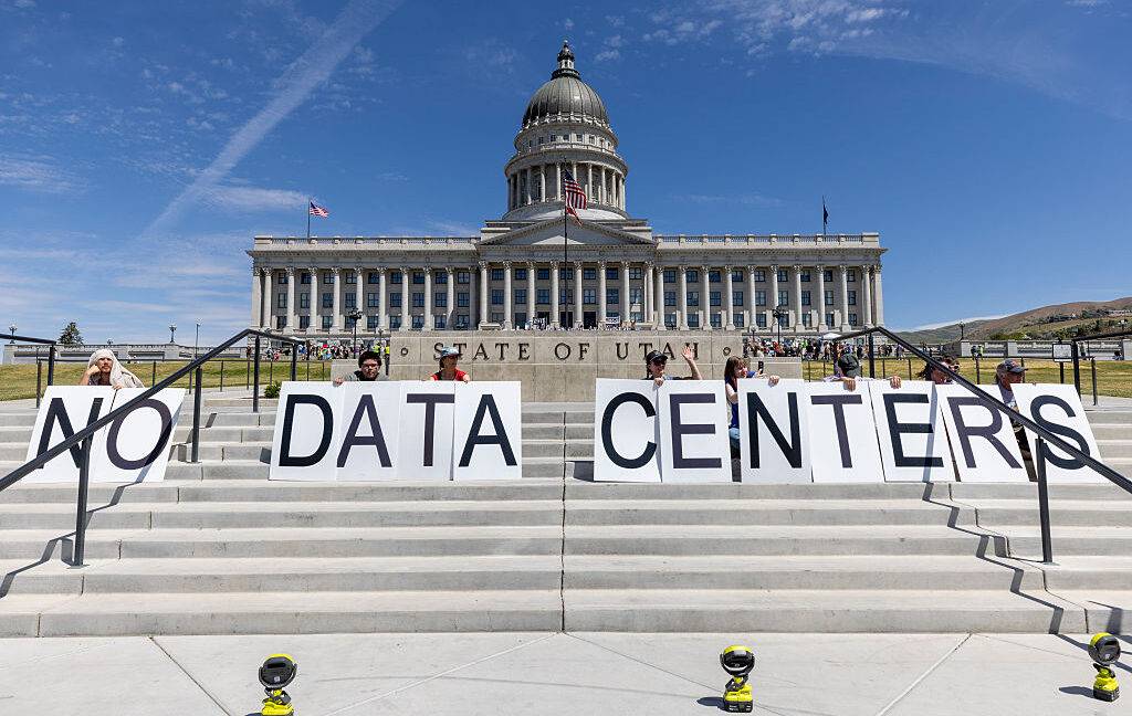 Stratos data center plan cut 50% amid protests